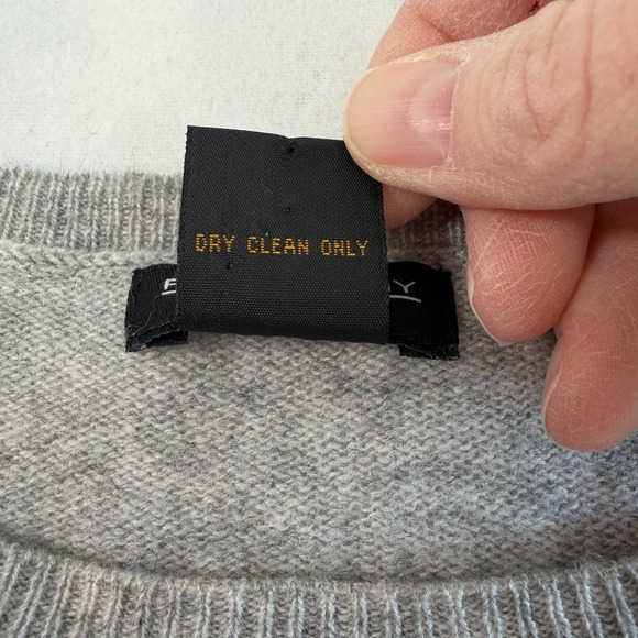 Philosophy Dane Lewis Cashmere Boatneck Sweater Light Gray Size S Quiet Luxury - Picture 6 of 6